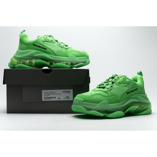 Balenciaga Triple S Fluo Green 544351 W09OL 3801 Balenciaga Triple S Fluo Green 544351 W09OL 3801
