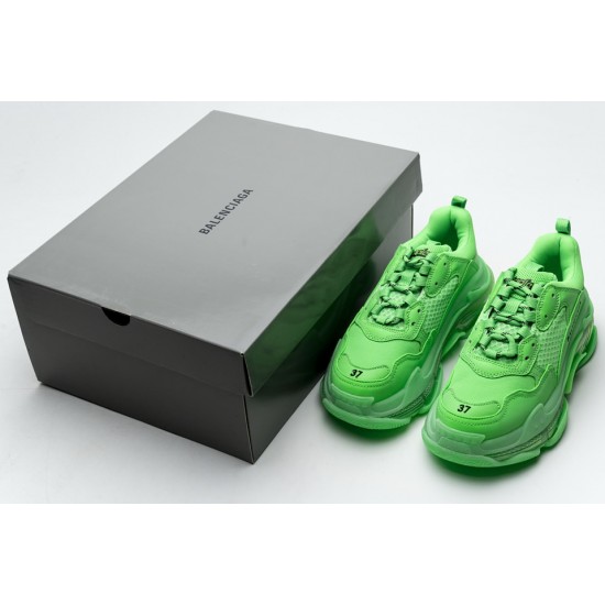 Balenciaga Triple S Fluo Green 544351 W09OL 3801 Balenciaga Triple S Fluo Green 544351 W09OL 3801
