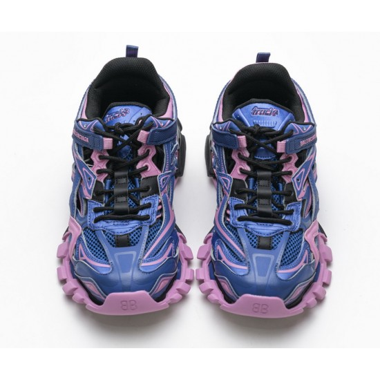 Blenciaga Track 2 Sneaker Blue Pink 570391 W2GN3 4050 Blenciaga Track 2 Sneaker Blue Pink 570391 W2GN3 4050