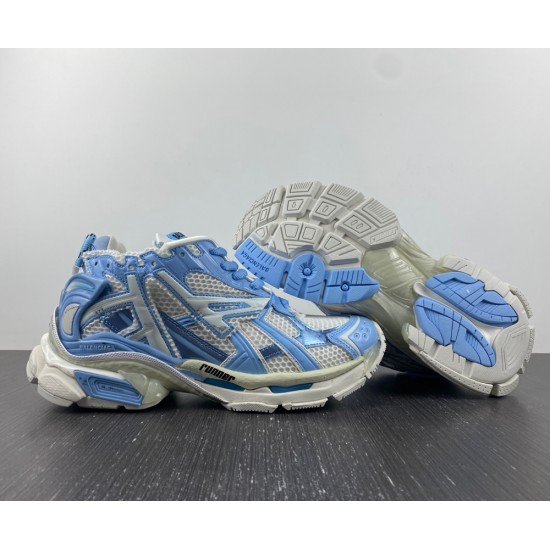 Balenciaga Runner 7.0 white blue 677403W3RB29744