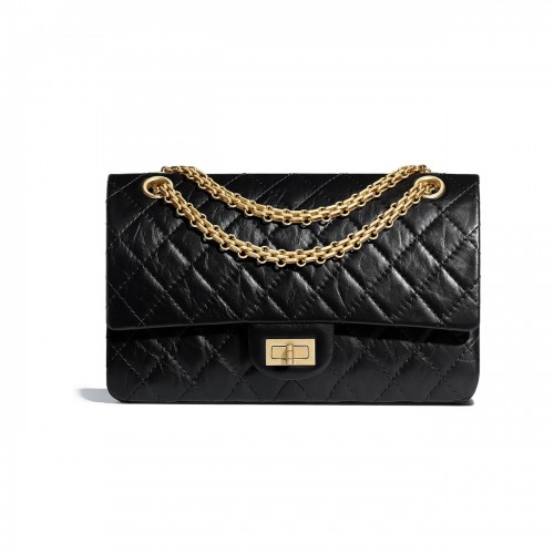 Chanel 2.55 fits Black Green Pink