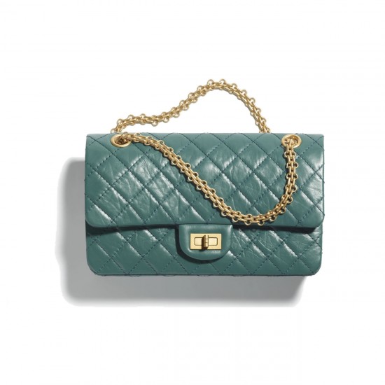 Chanel 2.55 HANDBAG Black Green Pink Chanel 2.55 HANDBAG Black Green Pink