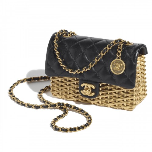 AF21-BAG-002 0-DIAMOND MONOGRAM GOLD