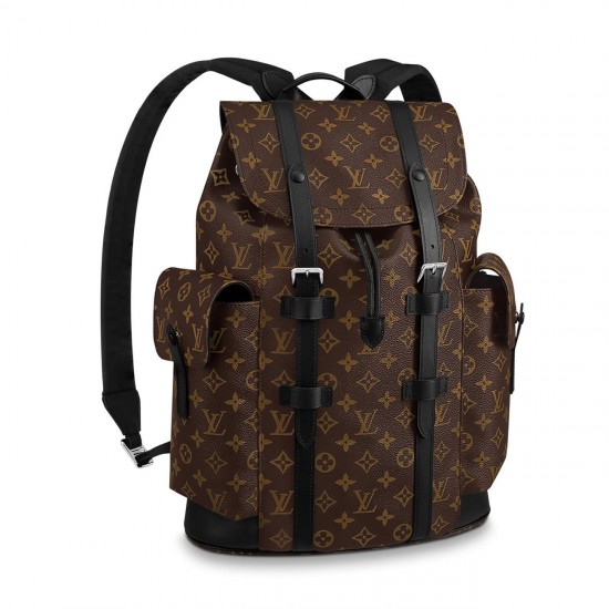 LV Backpack Christopher MM monogram Macassar Canvas M43735 LV Backpack Christopher MM monogram Macassar Canvas M43735