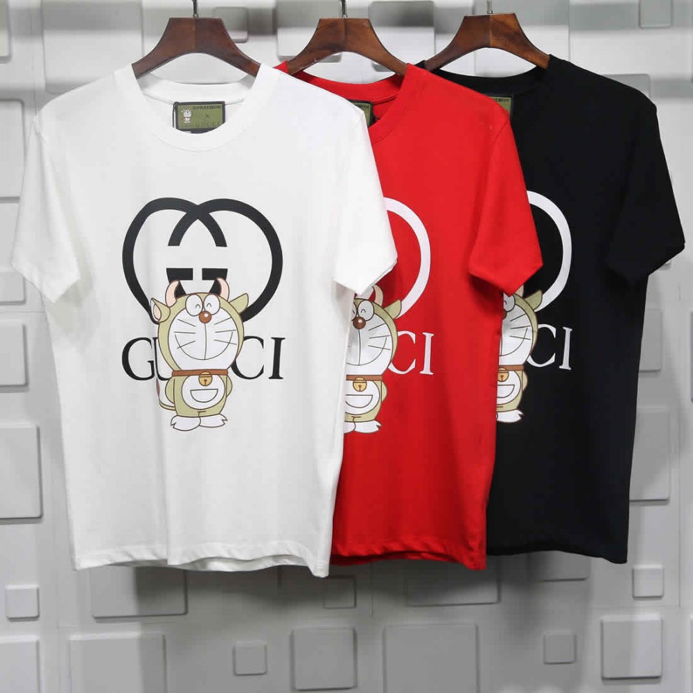 Gucci Doraemon Tshirt printing Pure cotton
