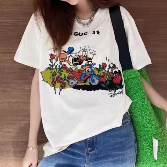 Disney x Gucci Donald Duck embroidery T-shirt Disney x Gucci Donald Duck embroidery T-shirt
