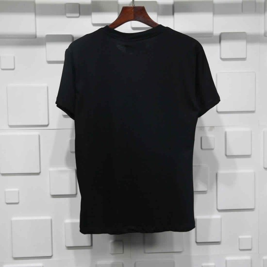 Gucci T-shirt Black white crossbar printing Pure cotton Gucci T-shirt Black white crossbar printing Pure cotton