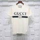 Gucci T-shirt Black white crossbar printing Pure cotton Gucci T-shirt Black white crossbar printing Pure cotton
