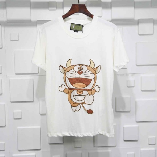 Gucci Doraemon T-shirt embroidery Pure cotton Gucci Doraemon T-shirt embroidery Pure cotton
