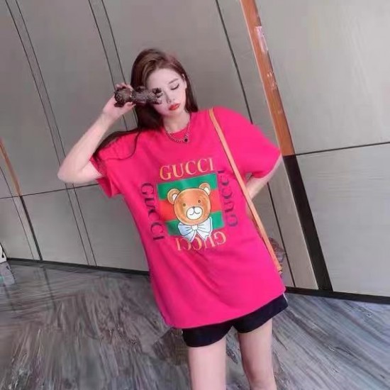 Gucci Teddy bear T-shirt embroidery Pure cotton Gucci Teddy bear T-shirt embroidery Pure cotton