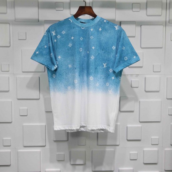 Louis Vuitton Blue White gradient T-shirt