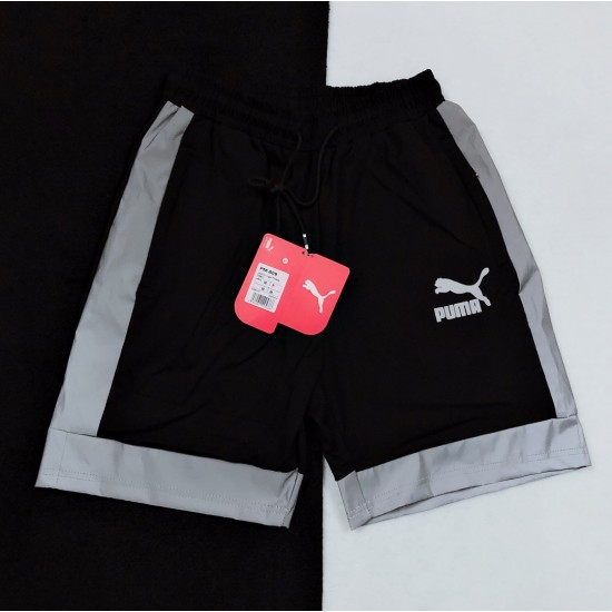 Puma shorts Pure cotton knitting Black reflective LS21571X90 Puma shorts Pure cotton knitting Black reflective LS21571X90
