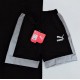 Puma shorts Pure cotton knitting Black reflective LS21571X90 Puma shorts Pure cotton knitting Black reflective LS21571X90