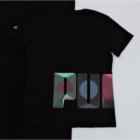 PUMA Short sleeve T-shirt Mens Womens Pure cotton LS321238X85