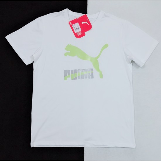 PUMA T-shirt Mens Womens Pure cotton LS3232418X85