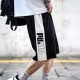 Puma shorts Pure cotton knitting Black Grey LS326157X95 Puma shorts Pure cotton knitting Black Grey LS326157X95