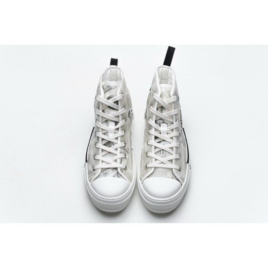 Dior B23 Oblique Transparency High H565 White Black Dior B23 Oblique Transparency High H565 White Black