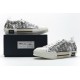 Dior B23 HT Oblique Transparency Low H565 White Black