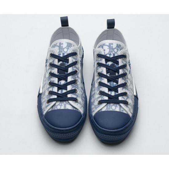 Dior B23 HT Oblique Transparency LOW T00962H565 White Blue Dior B23 HT Oblique Transparency LOW T00962H565 White Blue