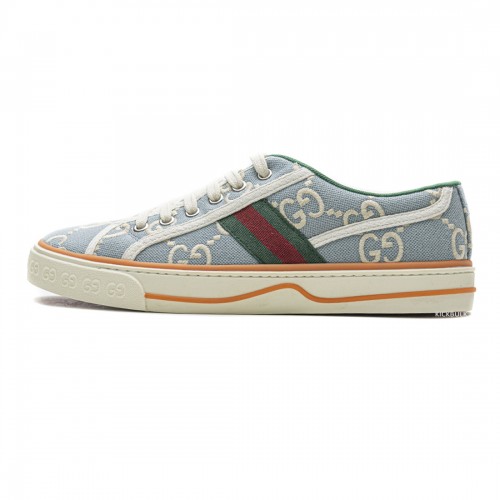 Gucci Light Blue double G sneakers 553385 DOPEO 1977