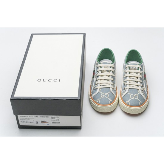 Gucci Light Blue double G sneakers 553385 DOPEO 1977 Gucci Light Blue double G sneakers 553385 DOPEO 1977