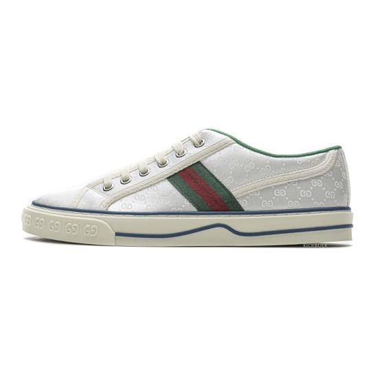 Gucci white silk sneakers 553385 DOPEO 1977 Gucci white silk sneakers 553385 DOPEO 1977