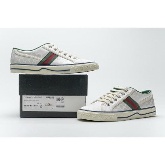 Gucci white silk sneakers 553385 DOPEO 1977 Gucci white silk sneakers 553385 DOPEO 1977