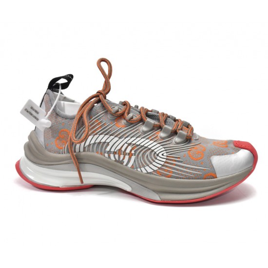 Gucci Run Sneakers Grey Red 680900-UF310-1270 Gucci Run Sneakers Grey Red 680900-UF310-1270
