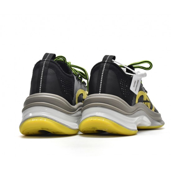 Gucci Run Sneakers Black Yellow 680939-USM10-8480 Gucci Run Sneakers Black Yellow 680939-USM10-8480
