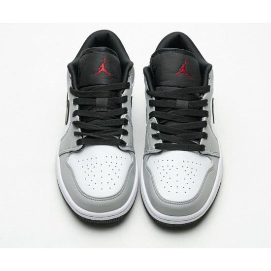 AIR JORDAN 1 LOW 'LIGHT SMOKE GREY' 553558-030 AIR JORDAN 1 LOW 'LIGHT SMOKE GREY' 553558-030