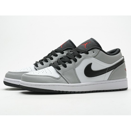 AIR JORDAN 1 LOW 'LIGHT SMOKE GREY' 553558-030 AIR JORDAN 1 LOW 'LIGHT SMOKE GREY' 553558-030