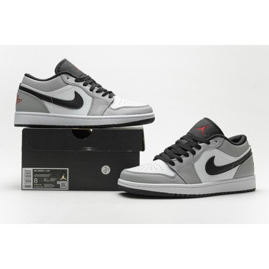 AIR JORDAN 1 LOW 'LIGHT SMOKE GREY' 553558-030 AIR JORDAN 1 LOW 'LIGHT SMOKE GREY' 553558-030
