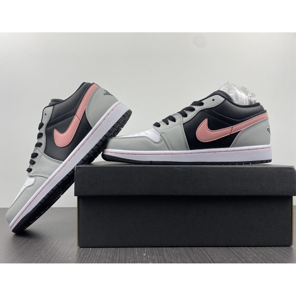 Air Jordan 1 Low Appears Black Grey Pink 553558-062