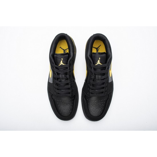 Nike Air Jordan 1 Low Black Gold 553558-071