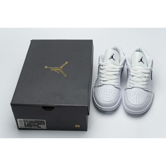 Nike Air Jordan 1 Low White Obsidian 553558-114 Nike Air Jordan 1 Low White Obsidian 553558-114