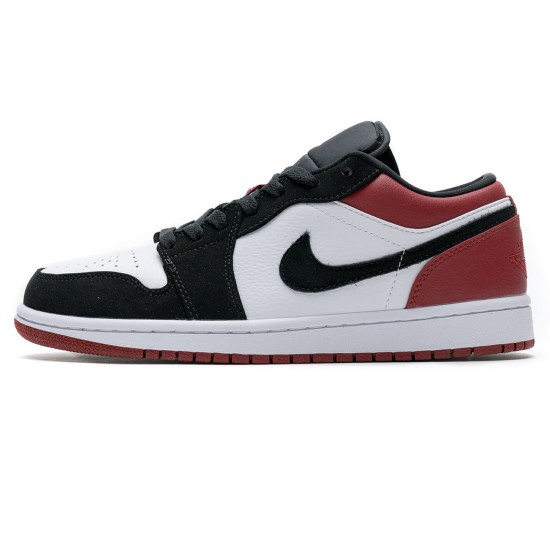 Nike Air Jordan 1 Low Black Toe 553558-116 Nike Air Jordan 1 Low Black Toe 553558-116