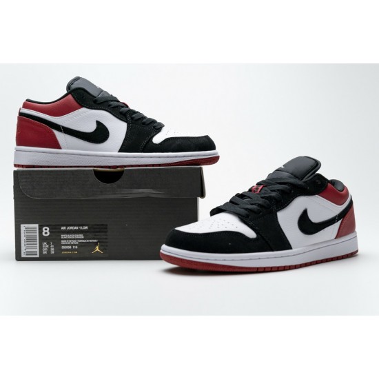 Nike Air Jordan 1 Low Black Toe 553558-116 Nike Air Jordan 1 Low Black Toe 553558-116