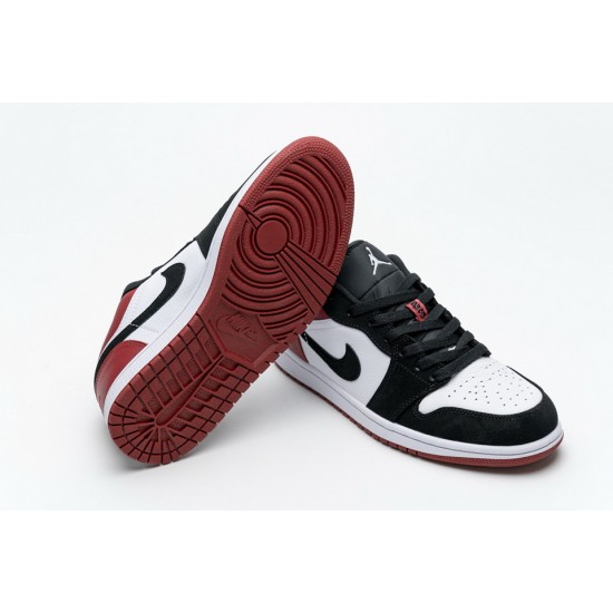 Nike Air Jordan 1 Low Black Toe 553558-116 Nike Air Jordan 1 Low Black Toe 553558-116