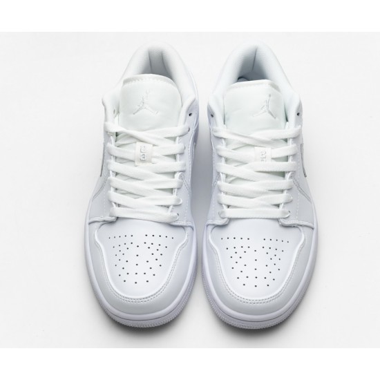 AIR JORDAN 1 RETRO LOW 'PURE PLATINUM' 553558-170 AIR JORDAN 1 RETRO LOW 'PURE PLATINUM' 553558-170