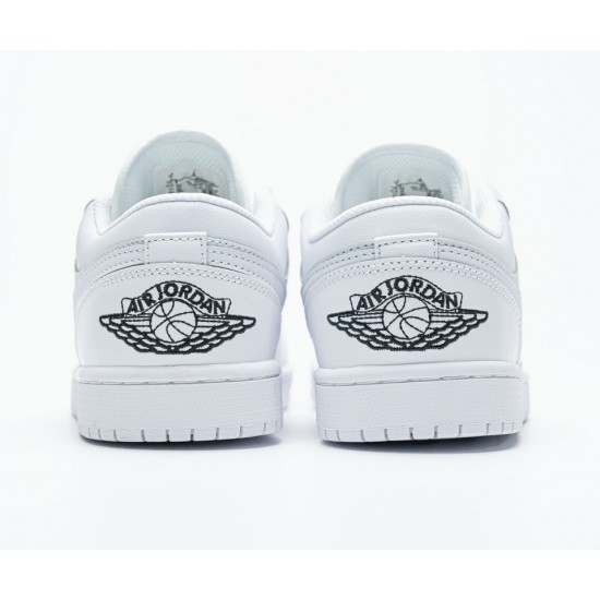 Nike Air Jordan 1 Low White Black 553560-101 Nike Air Jordan 1 Low White Black 553560-101