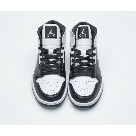 Air Jordan 1 Mid 'WHITE SHADOW' Black 554724-073 Air Jordan 1 Mid 'WHITE SHADOW' Black 554724-073