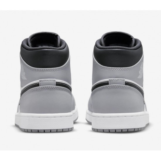 AIR JORDAN 1 MID 'LIGHT SMOKE GREY' 2021 554724-078 AIR JORDAN 1 MID 'LIGHT SMOKE GREY' 2021 554724-078
