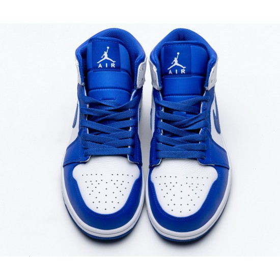 Air Jordan 1 Mid Hyper Royal 554724-114 Air Jordan 1 Mid Hyper Royal 554724-114