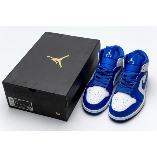 Air Jordan 1 Mid Hyper Royal 554724-114 Air Jordan 1 Mid Hyper Royal 554724-114