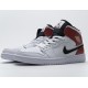 Nike Air Jordan 1 Mid White Black Gym Red 554724-116 Nike Air Jordan 1 Mid White Black Gym Red 554724-116
