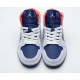 Nike Air Jordan 1 Mid Royal Blue Laser Orange 554724-131 Nike Air Jordan 1 Mid Royal Blue Laser Orange 554724-131