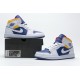 Nike Air Jordan 1 Mid Royal Blue Laser Orange 554724-131