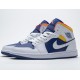 Nike Air Jordan 1 Mid Royal Blue Laser Orange 554724-131 Nike Air Jordan 1 Mid Royal Blue Laser Orange 554724-131