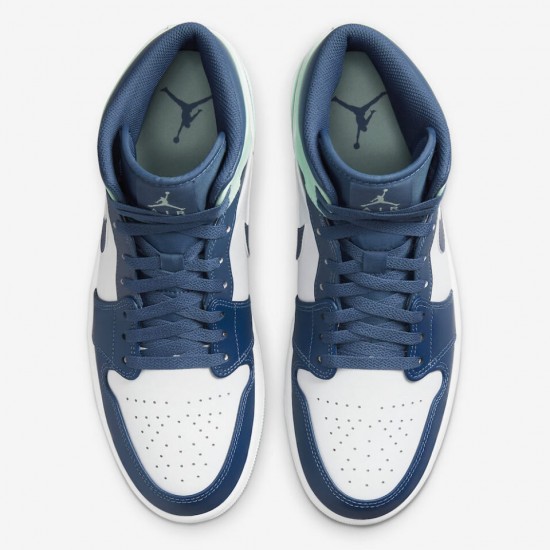 Air Jordan 1 Mid 'Blue Mint' 2022 554724-413 Air Jordan 1 Mid 'Blue Mint' 2022 554724-413