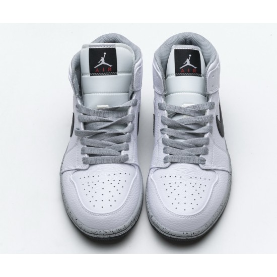 Air Jordan 1 Mid GS White Cement 554725-115 Air Jordan 1 Mid GS White Cement 554725-115